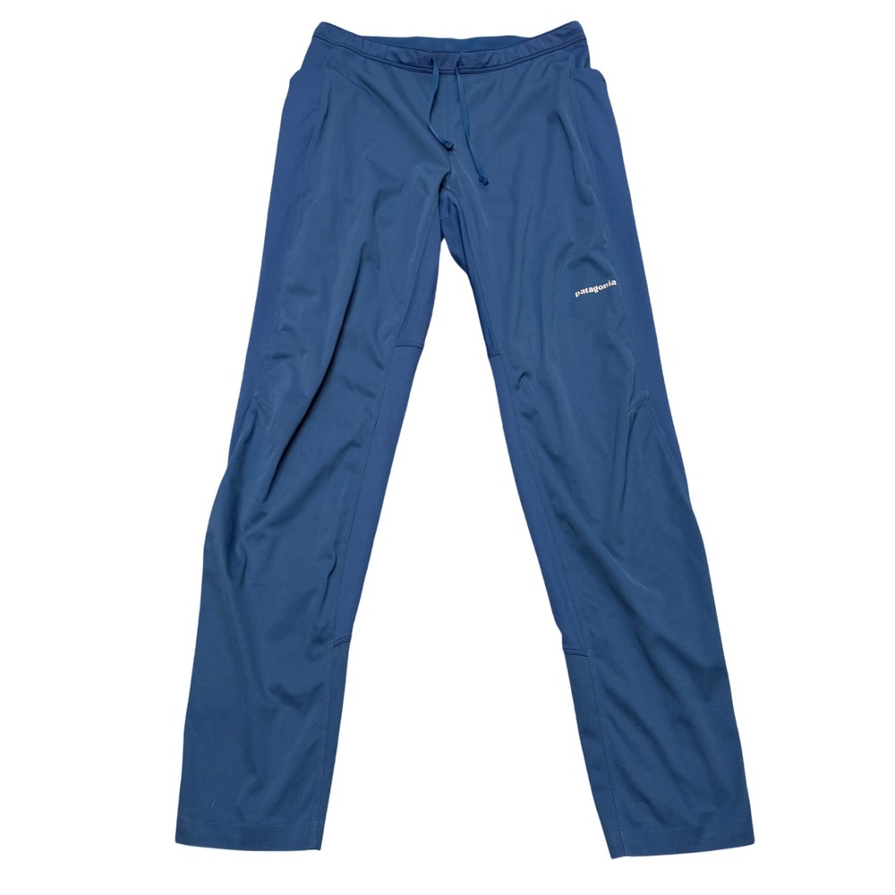 Patagonia Wind Shield Pants Medium Blue Softshell Running Hiking Joggers